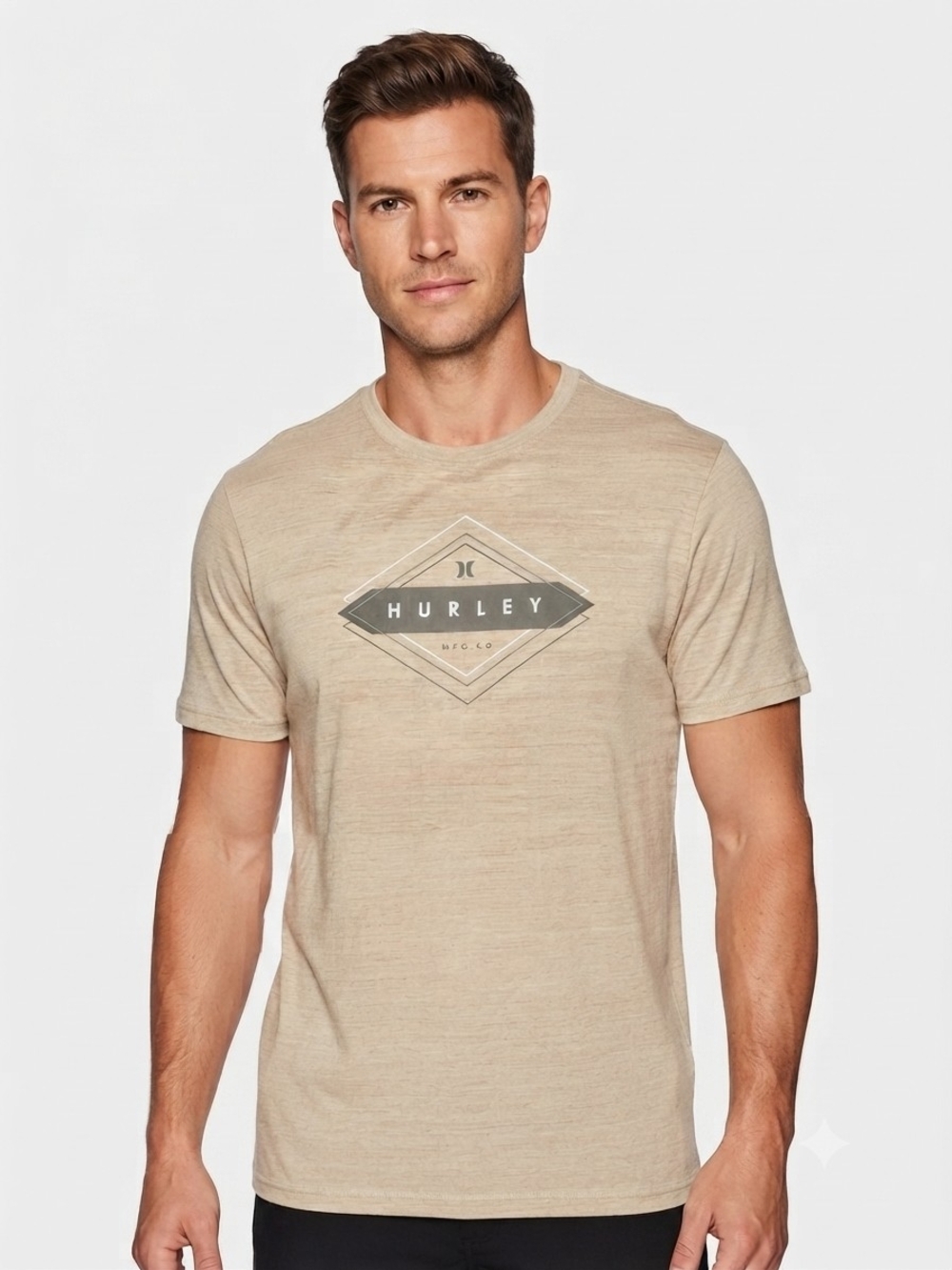 Hurley Men’s Sand Graphic Crewneck T-Shirt Size L
